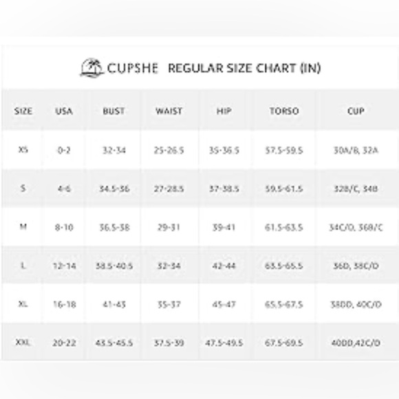 CUPSHE High Waisted Boho Rhapsody Ruffle Wrapped Tankini NWT Size M - Picture 5 of 6